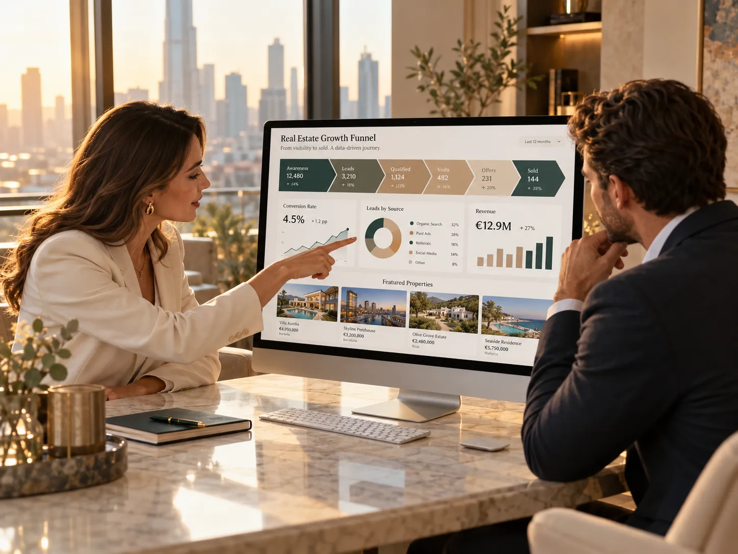Diagnóstico da jornada comercial de uma imobiliária